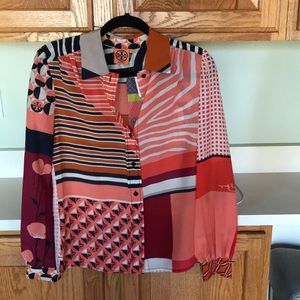 Tory Burch Button up top NWT